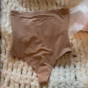 NWT HoneyLove Super Power Thong Compression Shapewear Sand Nude XL